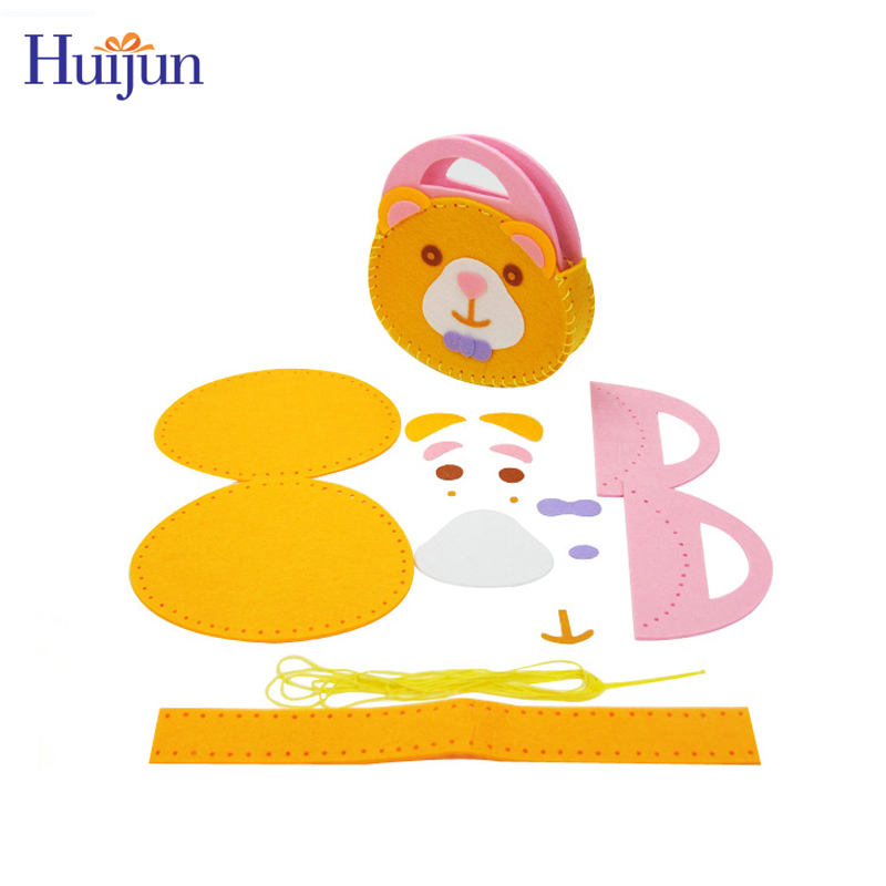 Pedagogisk-gör-det-själv-filt-sömnad-barnhandväska-kit-med-panda-design-3